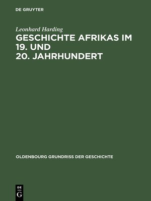 cover image of Geschichte Afrikas im 19. und 20. Jahrhundert
